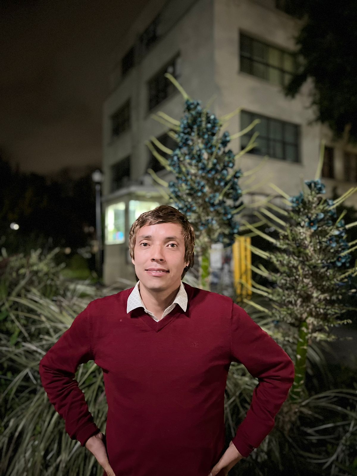 El reconocido programador Francisco Bravo visitando la Universidad de Concepcion